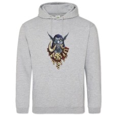 Hoodie with Print World Of Warcraft Art Edition - 2XL grey