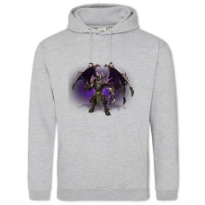 Hoodie with Print World Of Warcraft Hero - 2XL grey