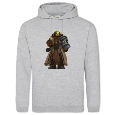 Hoodie with Print World Of Warcraft Warrior - 2XL grey