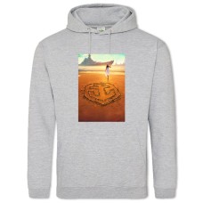 Hoodie with Print World Of Warships Logo Print - 2XL grey