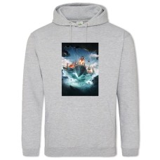 Hoodie with Print World Of Warships Cute Print - 2XL grey
