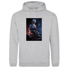 Hoodie with Print The Witcher Ciri Hero - 2XL grey