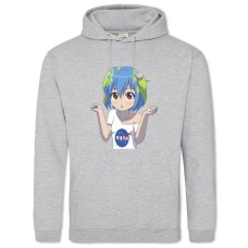 Худі з принтом Інтернет-Меми Тян Земля - 2XL сірий