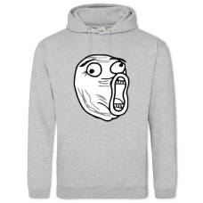 Худі з принтом Інтернет-Меми Троллфейс Лол - 2XL сірий