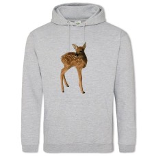 Hoodie with Print Cute Small Dear - 2XL grey