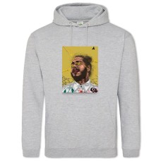 Худі з принтом Пост Малон - 2XL сірий