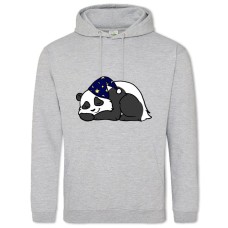 Hoodie with Print Cute Panda Sleeps - 2XL grey