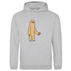 Hoodie with Print Sloth With Ice Cream - 2XL grey