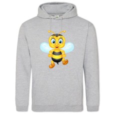 Худі з принтом Смішна Бджола З Мультфільму - 2XL сірий