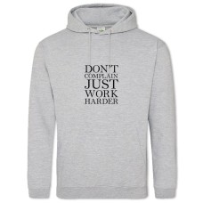 Hoodie with Print Do Not Complain Just - 2XL grey
