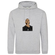 Hoodie with Print Drake - 2XL grey