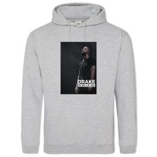 Hoodie with Print Drake 2 - 2XL grey
