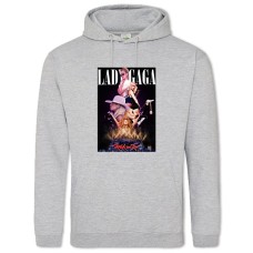 Hoodie with Print Lady Gaga - 2XL grey