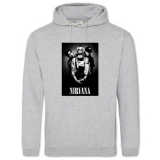Худи с принтом Нирвана 2 - 2XL серый