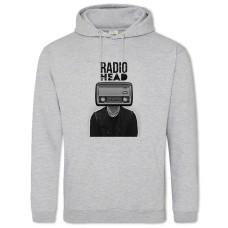 Hoodie with Print Radiohead - 2XL grey