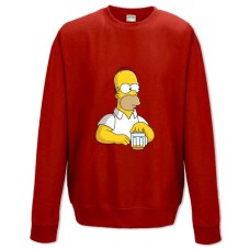 Sweatshort with Print The Simpsons Homer Simpson - XS  red