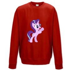 Світшот з принтом Дружба Це Диво. Моя Маленька Поні Старлайт Гліммер - XS червоний
