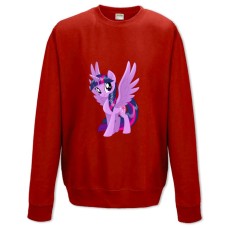 Світшот з принтом Дружба Це Диво. Моя Маленька Поні Твайлайт Спаркл - XS червоний