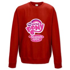 Свитшот с принтом Дружба - Это Чудо. Моя Маленькая Пони - XS красный