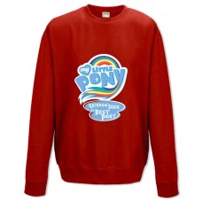 Світшот з принтом Дружба Це Диво. Моя Маленька Поні Рейнбоудеш Краща Поні - XS червоний