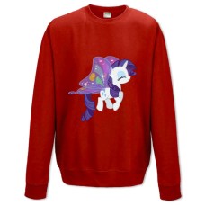 Світшот з принтом Дружба Це Диво. Моя Маленька Поні Раріті - XS червоний