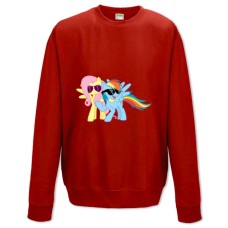 Світшот з принтом Дружба Це Диво. Моя Маленька Поні Сонцезахисні Окуляри - XS червоний