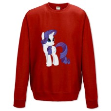 Свитшот с принтом Дружба - Это Чудо. Моя Маленькая Пони Красивая Редкость - XS красный