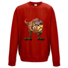 Світшот з принтом Льодовиковий Період Динозавр - XS червоний