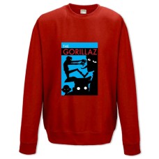 Sweatshort with Print The Gorillaz - XS  red