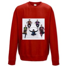 Світшот з принтом Козак Систем 2 - XS червоний