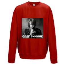 Свитшот с принтом Олег Винник - XS красный