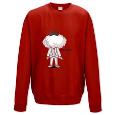 Світшот з принтом Монатік 2 - XS червоний