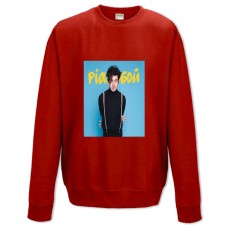 Свитшот с принтом Пианобой 2 - XS красный