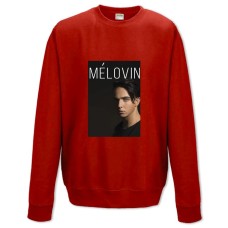 Свитшот с принтом Меловин - XS красный