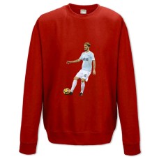 Світшот з принтом Льюїс Альберто - XS червоний