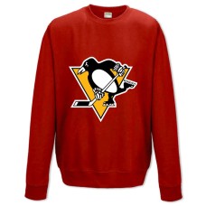 Свитшот с принтом Питсбург Пингвины Логотип - XS красный