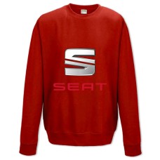 Свитшот с принтом Логотип Сиат - XS красный