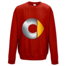 Свитшот с принтом Логотип Смарт - XS красный