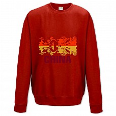 Sweatshort with Print China - XS  red