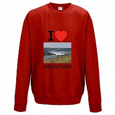 Свитшот с принтом Новоднестровск - XS красный