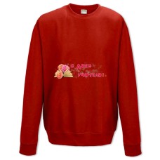 Свитшот с принтом С Днем Учителя Цветы И Книга - XS красный