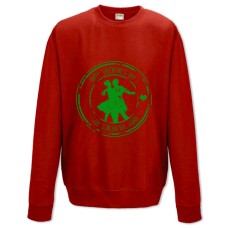 Sweatshort with Print Valentine's Day Love Stamp - XS  red