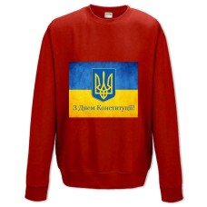 Свитшот с принтом День Конституции Герб И Контрастный Флаг - XS красный