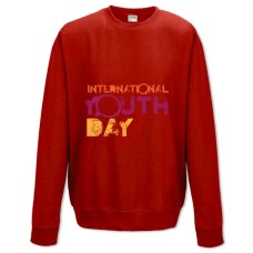 Sweatshort with Print Youth Day Jammed Letters - XS  red