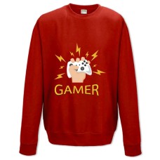 Sweatshort with Print Esports Gamepad Hand And Lightning - XS  red