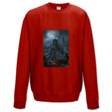 Sweatshort with Print The Protagonist And The Castle - XS  red