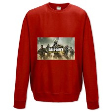 Свитшот с принтом Легенды Войны - XS красный