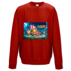 Sweatshort with Print Slash Of Slans Saver 2 - XS  red
