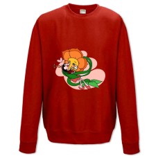 Sweatshort with Print Cuphead Flower Girl - XS  red