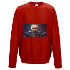 Sweatshort with Print Cyberpunk 2077 Game's Protagonist - XS  red